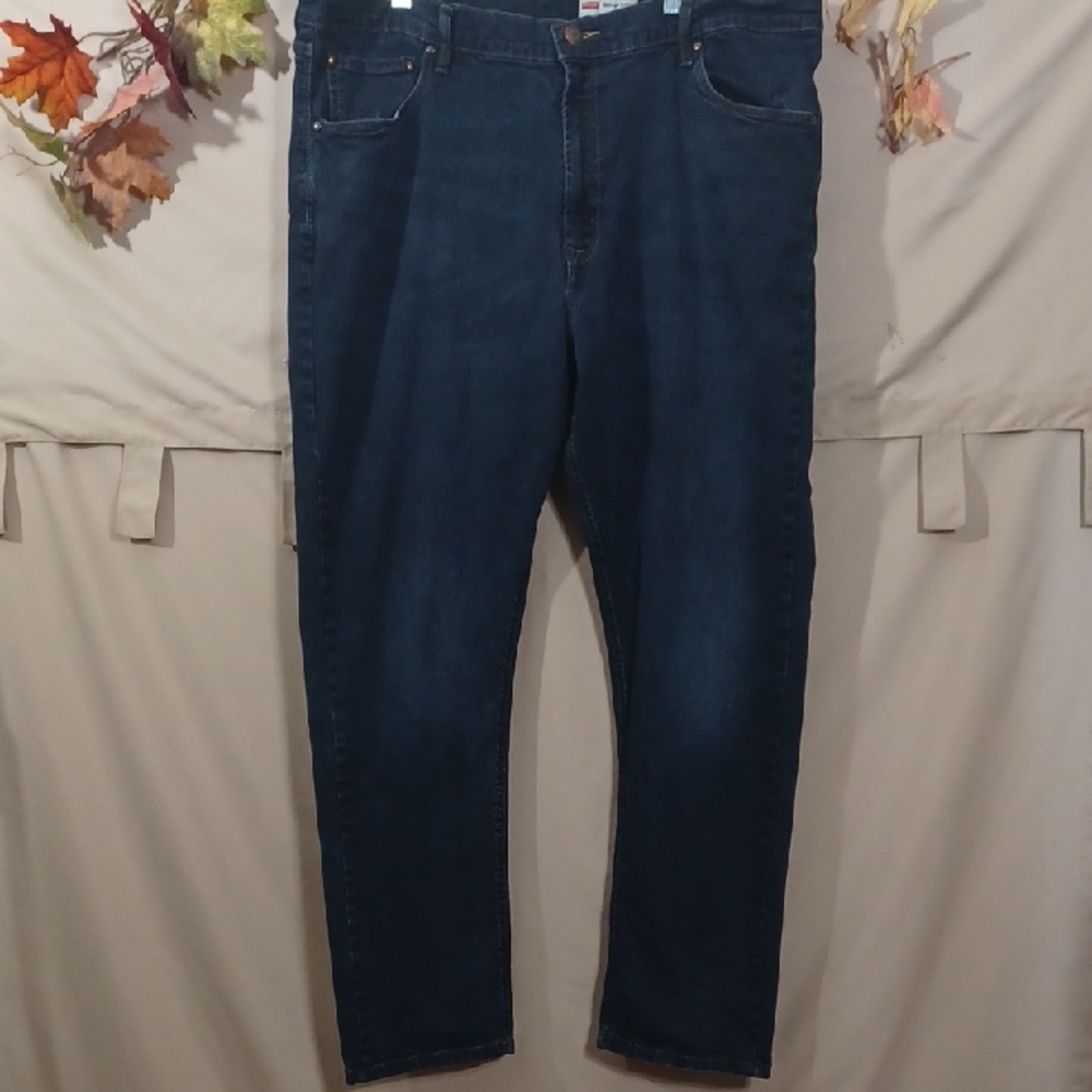 Wrangler Dark Blue Men's Straight Jeans